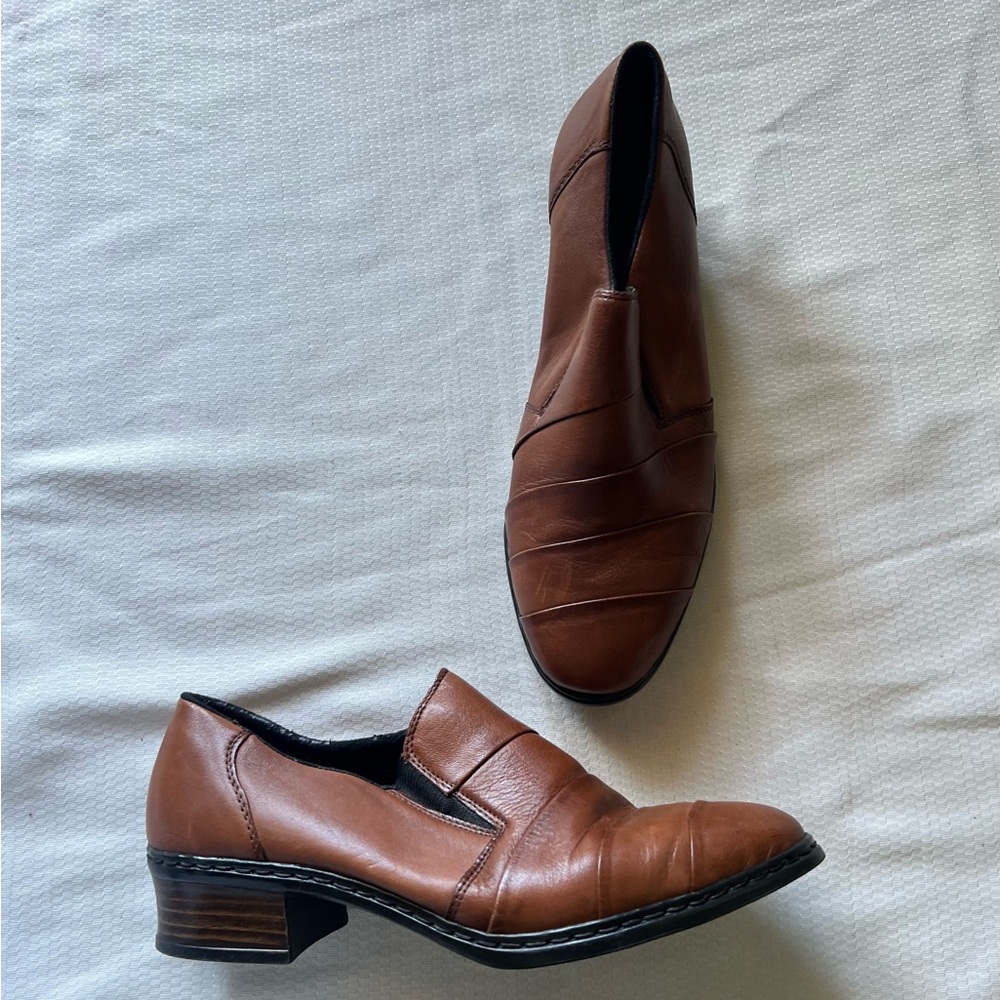 Rieker brown Leather Loafers